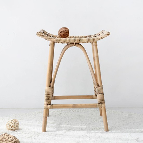 Σκαμπό Nextdeco Haunani από φυσικό rattan Υ60x50x41εκ. Σκαμπό Nextdeco Haunani από φυσικό rattan Υ60x50x41εκ.