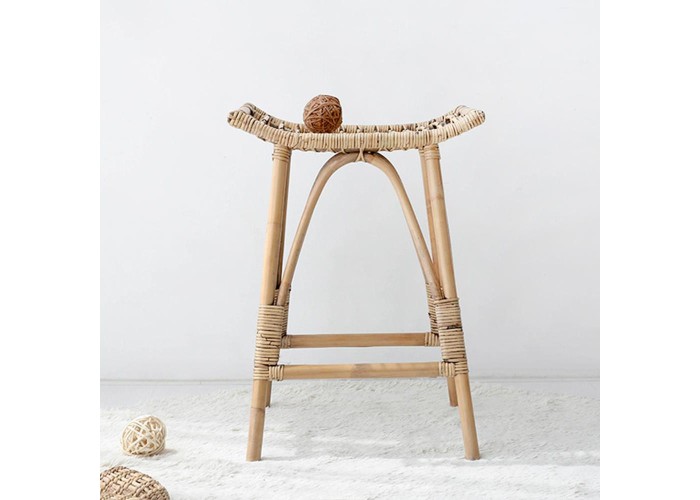 Σκαμπό Nextdeco Haunani από φυσικό rattan Υ60x50x41εκ. Σκαμπό Nextdeco Haunani από φυσικό rattan Υ60x50x41εκ.