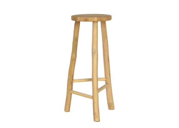 Σκαμπό μπαρ Nextdeco Kiana ξύλο teak Υ76x∅31εκ Σκαμπό μπαρ Nextdeco Kiana ξύλο teak Υ76x∅31εκ