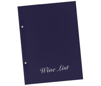 Next wine list basic 23,5x32εκ. μπλε. Δυνατότητα εκτύπωσης