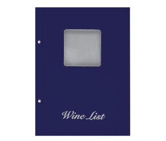 Next wine list με παράθυρο basic μπλε 23,5x32εκ.
