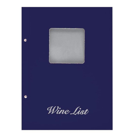Next wine list με παράθυρο basic μπλε 23,5x32εκ.