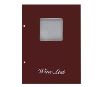 Next wine list με παράθυρο basic μπορντώ 23,5x32εκ.