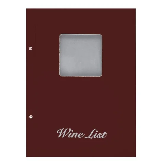 Next wine list με παράθυρο basic μπορντώ 23,5x32εκ.