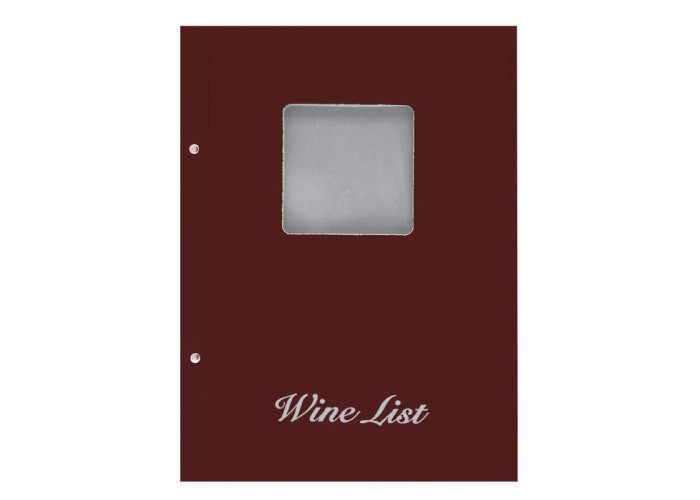 Next wine list με παράθυρο basic μπορντώ 23,5x32εκ. Next wine list με παράθυρο basic μπορντώ 23,5x32εκ.