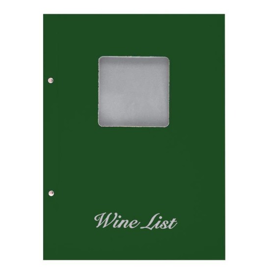 Next wine list με παράθυρο basic πράσινο 23,5x32εκ