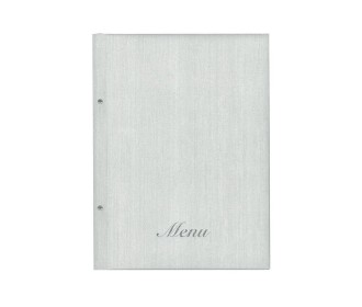 Next μενού εστιατορίου fabric λευκό  με 10 ζελατίνες και βίδες 24x32εκ. Δυνατότητα εκτύπωσης