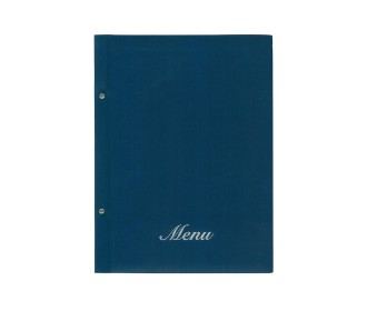 Next μενού εστιατορίου fabric μπλε με 10 ζελατίνες και βίδες 24x32εκ. Δυνατότητα εκτύπωσης