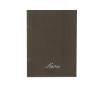 Next μενού εστιατορίου fabric καφέ με 10 ζελατίνες και βίδες 24x32εκ. Δυνατότητα εκτύπωσης