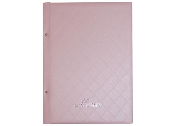 Next μενού εστιατορίου ροζ 24x32εκ. καπιτονέ. Δυνατότητα εκτύπωσης Next μενού εστιατορίου ροζ 24x32εκ. καπιτονέ. Δυνατότητα εκτύπωσης