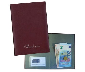 Next θήκη για λογαριασμό μπορντώ δερματίνη basic 14,5x21εκ. Δυνατότητα εκτύπωσης