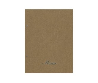 Next μενού εστιατορίου old leather καφέ ανοιχτό με 10 ζελατίνες και βίδες 24x32εκ. Δυνατότητα εκτύπωσης