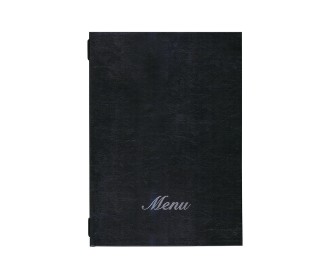 Next μενού εστιατορίου basic μαύρο με κρυφό λάστιχο 23x32εκ. Δυνατότητα εκτύπωσης
