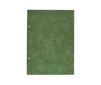 Next μενού εστιατορίου PU bali πράσινο με 10 ζελατίνες και βίδες 24x32εκ. Δυνατότητα εκτύπωσης