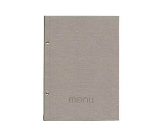 Next μενού εστιατορίου PU nomads γκρι ανοιχτό με 10 ζελατίνες και βίδες 24x32εκ. Δυνατότητα εκτύπωσης Next μενού εστιατορίου PU nomads γκρι ανοιχτό με 10 ζελατίνες και βίδες 24x32εκ. Δυνατότητα εκτύπωσης
