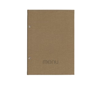 Next μενού εστιατορίου PU nomads καφέ με 10 ζελατίνες και βίδες 24x32εκ. Δυνατότητα εκτύπωσης