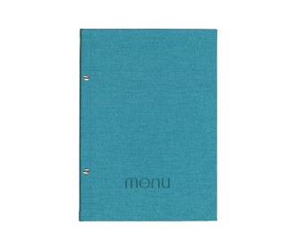 Next μενού εστιατορίου PU nomads γαλάζιο με 10 ζελατίνες και βίδες 24x32εκ. Δυνατότητα εκτύπωσης