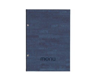Next μενού εστιατορίου PU cork μπλε με 10 ζελατίνες και βίδες 24x32εκ. Δυνατότητα εκτύπωσης Next μενού εστιατορίου PU cork μπλε με 10 ζελατίνες και βίδες 24x32εκ. Δυνατότητα εκτύπωσης