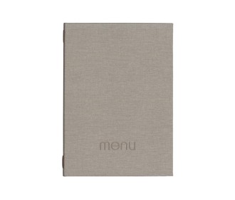 Next μενού εστιατορίου PU nomads γκρι ανοιχτό με κρυφό λάστιχο 23x32εκ. Δυνατότητα εκτύπωσης