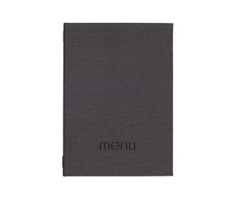 Next μενού εστιατορίου PU nomads σκούρο γκρ ιμε κρυφό λάστιχο 23x32εκ. Δυνατότητα εκτύπωσης Next μενού εστιατορίου PU nomads σκούρο γκρ ιμε κρυφό λάστιχο 23x32εκ. Δυνατότητα εκτύπωσης