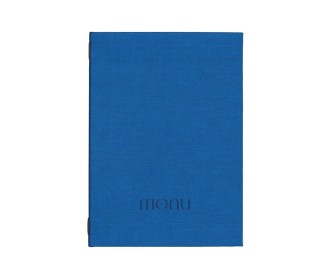 Next μενού εστιατορίου PU nomads μπλε με κρυφό λάστιχο 23x32εκ. Δυνατότητα εκτύπωσης