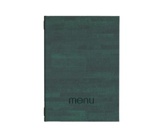 Next μενού εστιατορίου PU cork πράσινο με κρυφό λάστιχο 23x32εκ. Δυνατότητα εκτύπωσης
