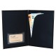 Next θήκη για λογαριασμό πολυτελείας ecoleather velvet μαύρη 14,5x21εκ. Δυνατότητα εκτύπωσης