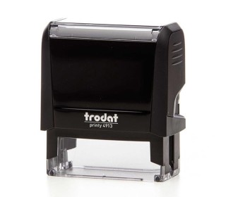 Trodat printy σφραγίδα μαύρη 4913 με μπλε μελάνι
