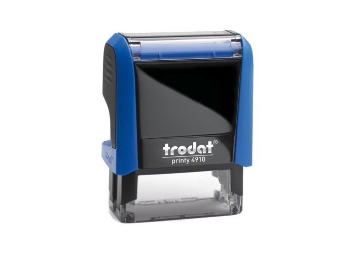 Trodat printy σφραγίδα μπλε 4910 με μαύρο μελάνι