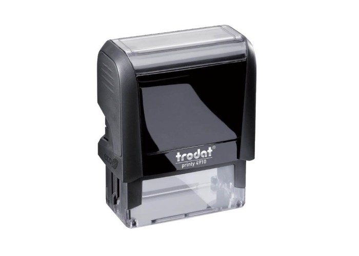 Trodat printy σφραγίδα μαύρη 4910 με μαύρο μελάνι
