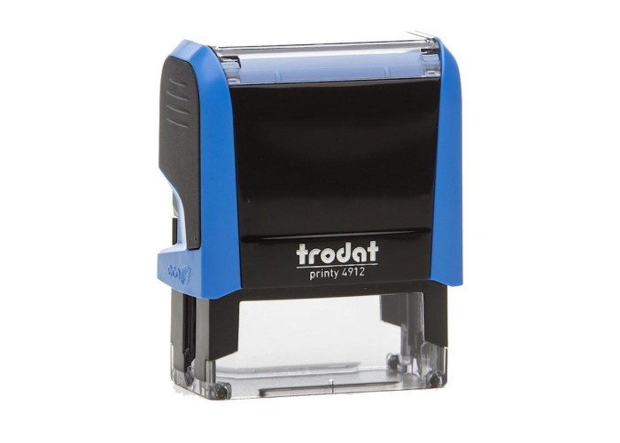 Trodat printy σφραγίδα μπλε 4912 με μαύρο μελάνι Trodat printy σφραγίδα μπλε 4912 με μαύρο μελάνι
