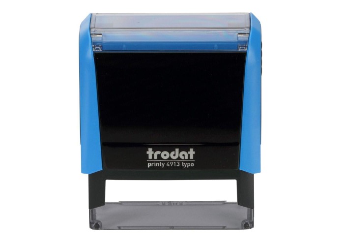 Trodat printy σφραγίδα μπλε 4913 με μαύρο μελάνι Trodat printy σφραγίδα μπλε 4913 με μαύρο μελάνι