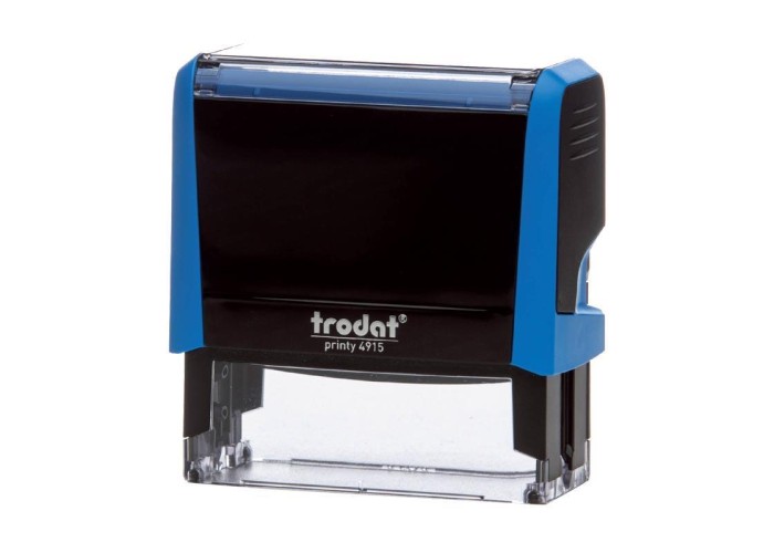 Trodat printy σφραγίδα μπλε 4915 με μαύρο μελάνι Trodat printy σφραγίδα μπλε 4915 με μαύρο μελάνι