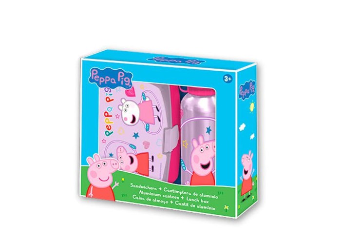 Σετ φαγητοδοχείο - παγούρι 500ml Peppa 17,5x12,5xY6εκ. Σετ φαγητοδοχείο - παγούρι 500ml Peppa 17,5x12,5xY6εκ.