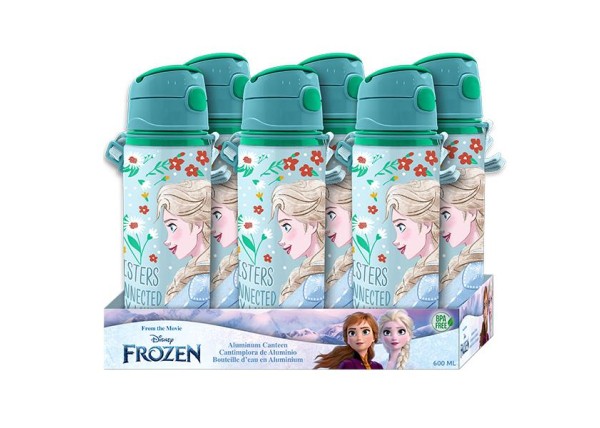 Παγούρι αλουμινίου Frozen με λουράκι 600ml Παγούρι αλουμινίου Frozen με λουράκι 600ml