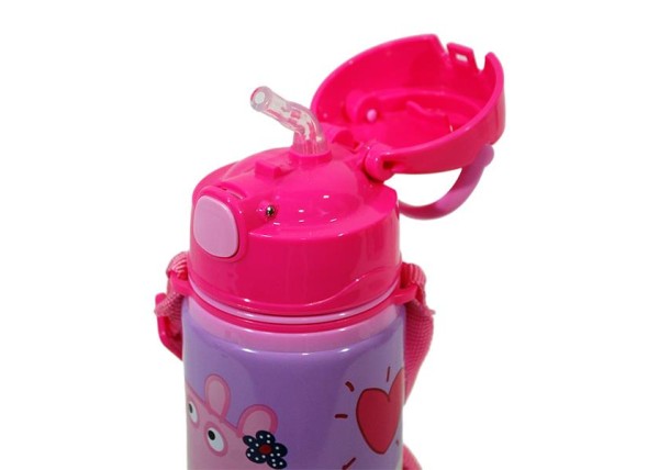 Παγούρι αλουμινίου Peppa με λουράκι 600ml Παγούρι αλουμινίου Peppa με λουράκι 600ml