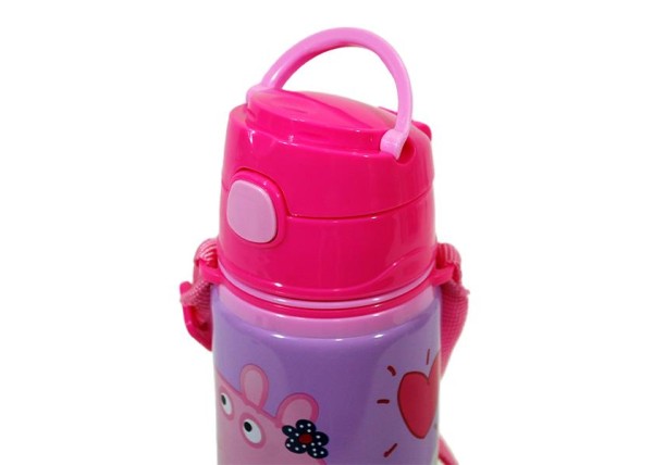 Παγούρι αλουμινίου Peppa με λουράκι 600ml Παγούρι αλουμινίου Peppa με λουράκι 600ml