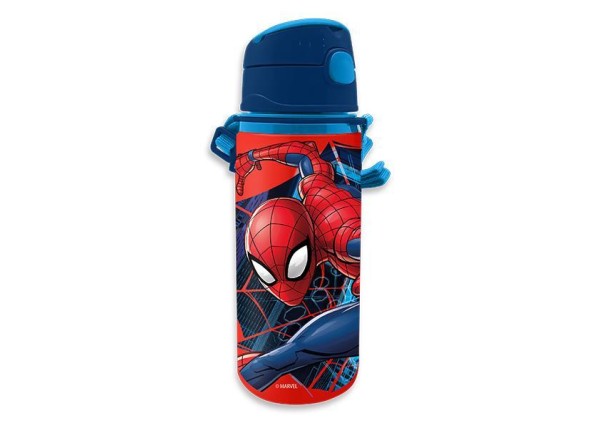 Παγούρι αλουμινίου Spiderman με λουράκι 600ml Παγούρι αλουμινίου Spiderman με λουράκι 600ml