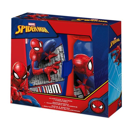 Σετ φαγητοδοχείο - παγούρι 500ml Spiderman 17,5x12,5xY6εκ Σετ φαγητοδοχείο - παγούρι 500ml Spiderman 17,5x12,5xY6εκ