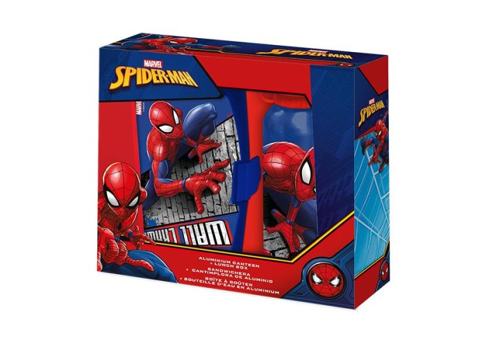 Σετ φαγητοδοχείο - παγούρι 500ml Spiderman 17,5x12,5xY6εκ Σετ φαγητοδοχείο - παγούρι 500ml Spiderman 17,5x12,5xY6εκ