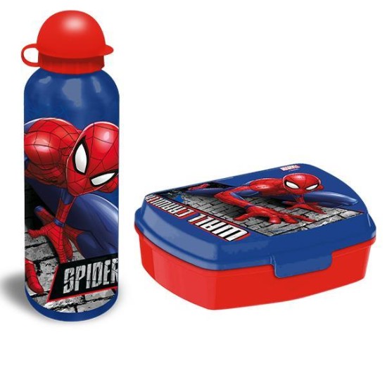 Σετ φαγητοδοχείο - παγούρι 500ml Spiderman 17,5x12,5xY6εκ Σετ φαγητοδοχείο - παγούρι 500ml Spiderman 17,5x12,5xY6εκ