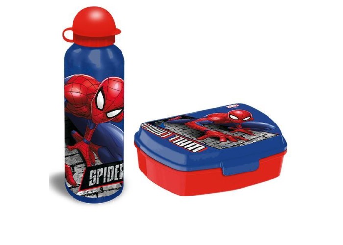 Σετ φαγητοδοχείο - παγούρι 500ml Spiderman 17,5x12,5xY6εκ