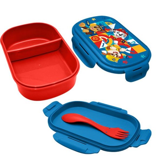 Φαγητοδοχείο Paw Patrol με μαχαιροπίρουνα 22x16x7εκ. Φαγητοδοχείο Paw Patrol με μαχαιροπίρουνα 22x16x7εκ.