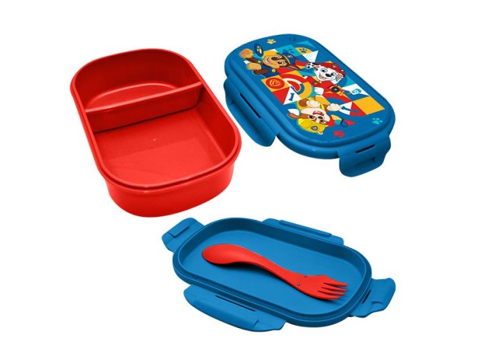 Φαγητοδοχείο Paw Patrol με μαχαιροπίρουνα 22x16x7εκ. Φαγητοδοχείο Paw Patrol με μαχαιροπίρουνα 22x16x7εκ.