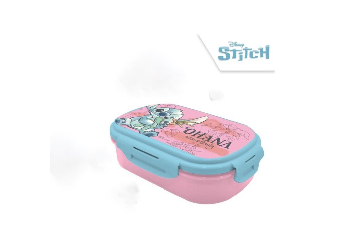 Φαγητοδοχείο Stitch με μαχαιροπίρουνα 21x14x6εκ. Φαγητοδοχείο Stitch με μαχαιροπίρουνα 21x14x6εκ.