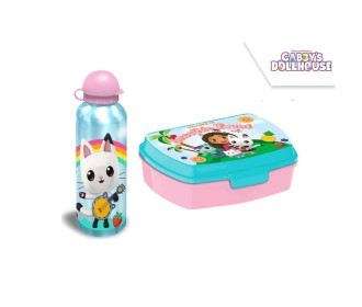 Σετ φαγητοδοχείο - παγούρι Γκάμπι 17,5x12,5xY6εκ. 500ml