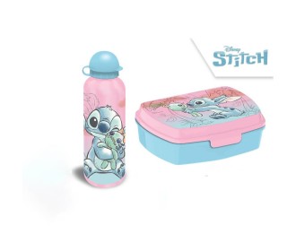 Σετ φαγητοδοχείο με παγούρι Stitch Υ8x22x8εκ. 500ml