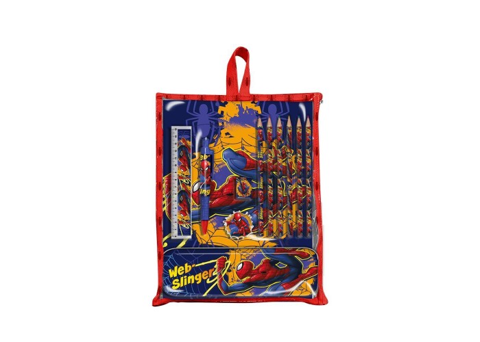 Σετ ζωγραφικής 12 τεμαχίων Spiderman σε τσάντα δώρου 30x22,5x2εκ. Σετ ζωγραφικής 12 τεμαχίων Spiderman σε τσάντα δώρου 30x22,5x2εκ.