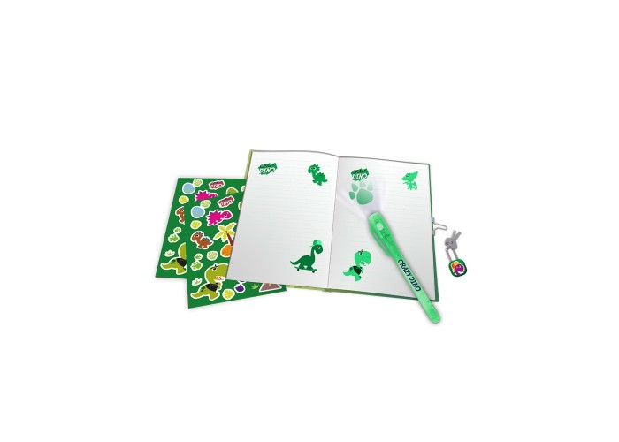 Σετ σημειωματάριο με μαγικό στυλό Crazy Dino Y23,5x22x5εκ. Σετ σημειωματάριο με μαγικό στυλό Crazy Dino Y23,5x22x5εκ.