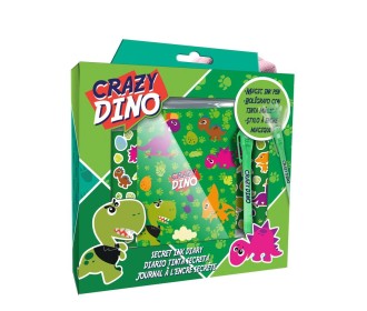 Σετ σημειωματάριο με μαγικό στυλό Crazy Dino Y23,5x22x5εκ. Σετ σημειωματάριο με μαγικό στυλό Crazy Dino Y23,5x22x5εκ.